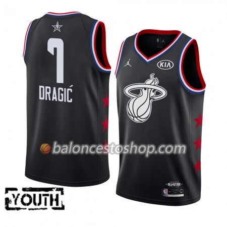 Camiseta Niños NBA Miami Heat Goran Dragic 7 2019 All-Star Jordan Brand Negro Swingman
